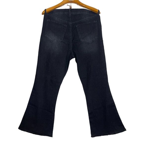 YMI Flare Leg High Waisted  Distressed Stretch Denim Jean Size: XL - Picture 2 of 6